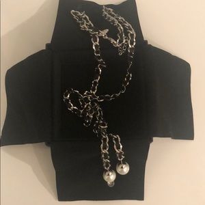 Long Chanel Looking Chain with Pearls